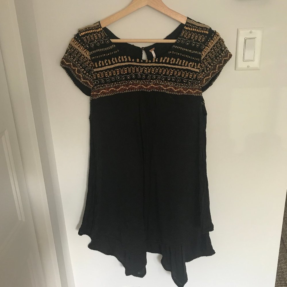 Free People Beaded Mini Dress
